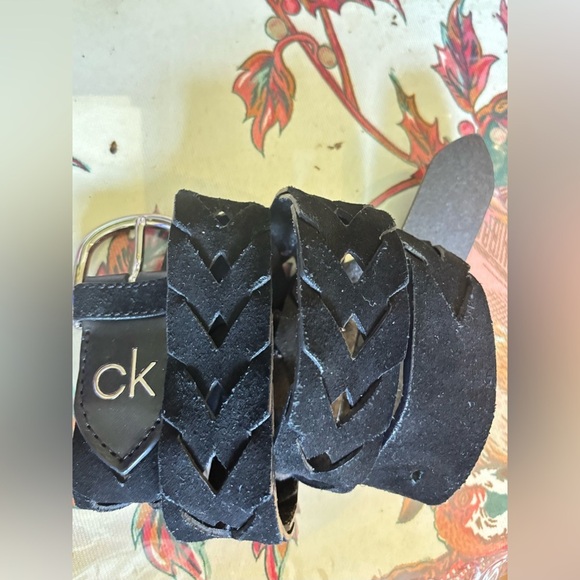 Calvin Klein Braided Leather Belt for Women